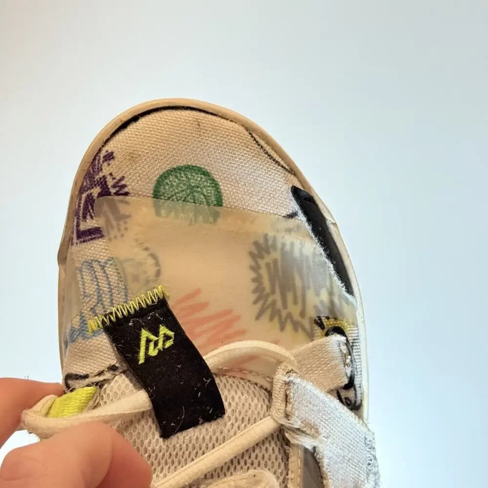 Nike Air Jordan Why Not Zer0.4 Graffiti Men's Size 8 Basketball Shoes Used